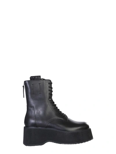 Shop Ash Nirvana Combat Boots In Black