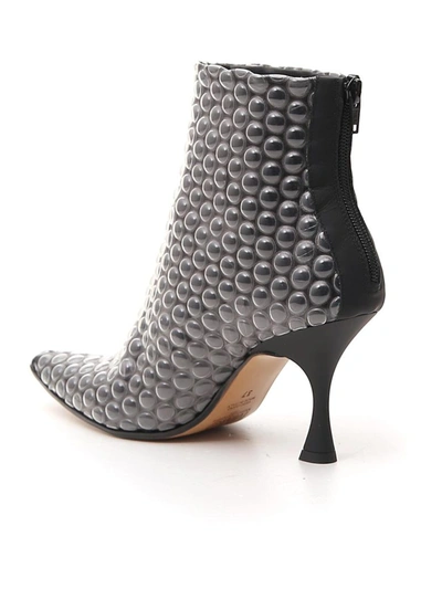 Shop Mm6 Maison Margiela Bubble Wrap Effect Ankle Boots In Black