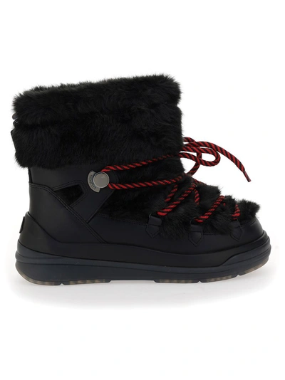 Shop Moncler Inaya Boots In Black