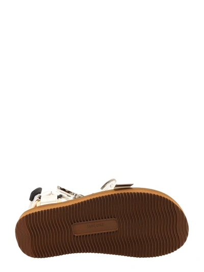 Shop Suicoke Buckle Strap Sandals In Brown