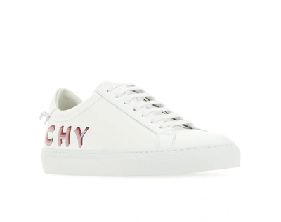 Shop Givenchy Logo Printed Lace In White
