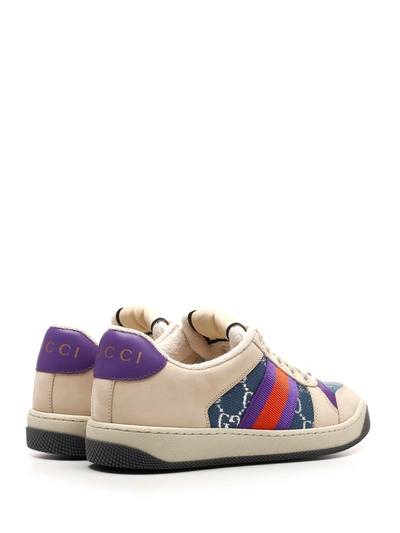 Shop Gucci Web Screener Sneakers In Multi