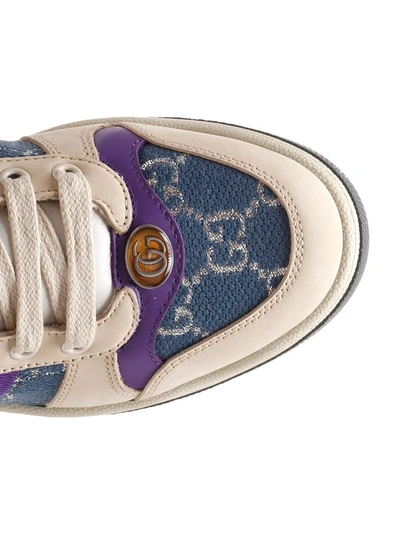 Shop Gucci Web Screener Sneakers In Multi