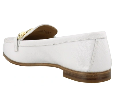 Shop Michael Michael Kors Chain Loafers In White