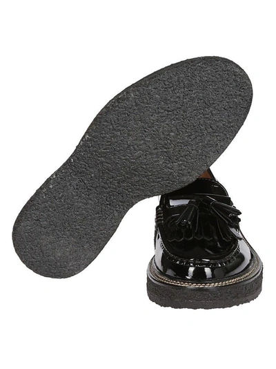 Shop Tod's Platform Sole Loafers In Black