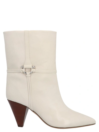 Shop Isabel Marant Pointed Toe Boots In White