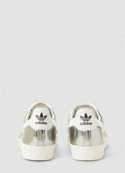 Shop Adidas Originals Adidas X Prada Superstar Sneakers In Silver