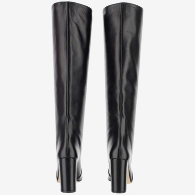 Shop Paris Texas Pointed Toe Knee In Black