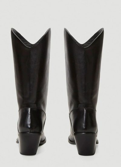Shop Misbhv Texas Cowboy Boots In Black