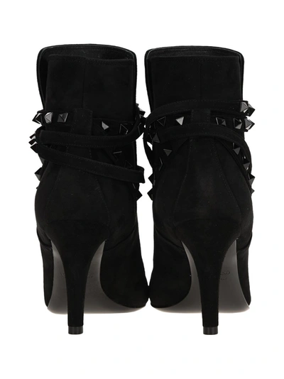 Shop Valentino Garavani Rockstud Boots In Black