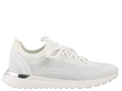 Shop Michael Michael Kors Bodie Mesh Sneakers In White