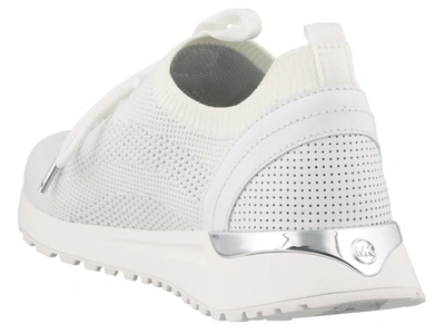 Shop Michael Michael Kors Bodie Mesh Sneakers In White