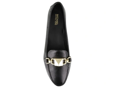 Shop Michael Michael Kors Chain Loafers In Black