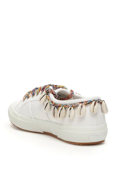 Shop Alanui X Superga Shell Sneakers In White