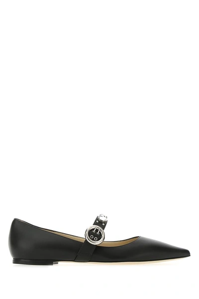 Shop Jimmy Choo Gela Flat Shoes In Black