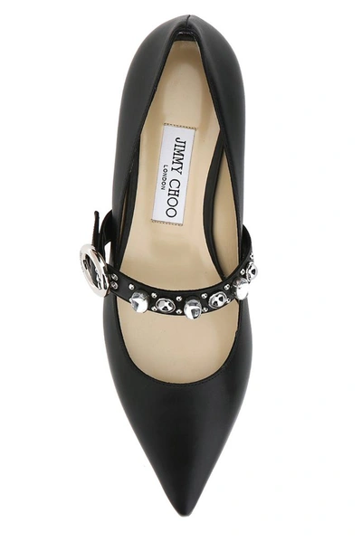 Shop Jimmy Choo Gela Flat Shoes In Black