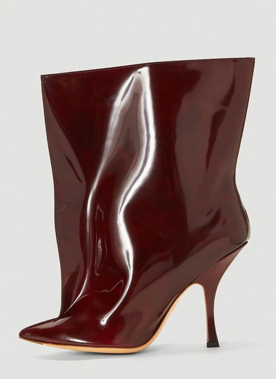 Shop Y/project Tubular Ankle Boots In Red