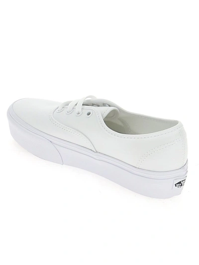 Shop Vans Authentic Platform Sneakers In White