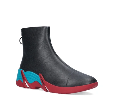 Shop Raf Simons Cyclon Zipped Ankle Boots In Multi