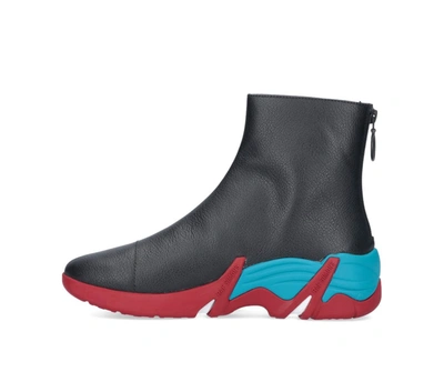 Shop Raf Simons Cyclon Zipped Ankle Boots In Multi