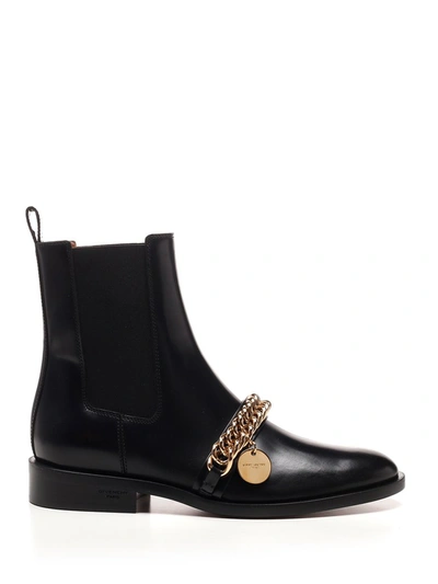 Shop Givenchy Chain Embellished Chelsea Boots In Black