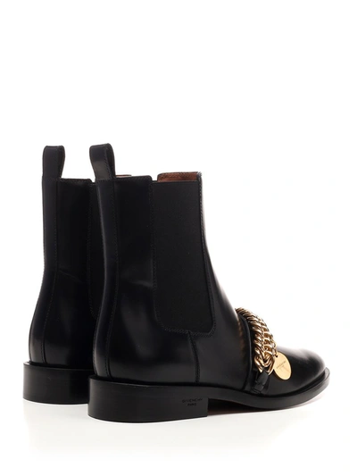 Shop Givenchy Chain Embellished Chelsea Boots In Black