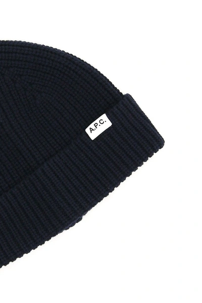 Shop Apc A.p.c. Samuel Knit Beanie In Black