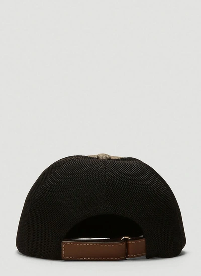 Shop Gucci Logo Printed Baseball Cap In Multi