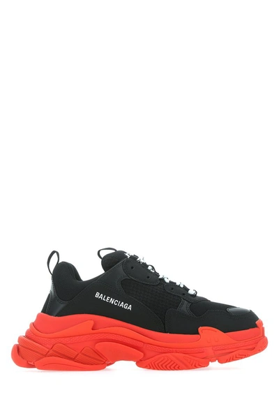 Shop Balenciaga Triple S Sneakers In Black