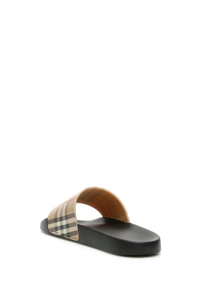 Shop Burberry Vintage Check Sandals In Multi