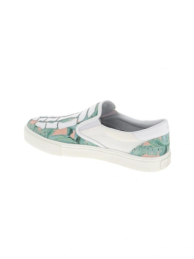 Shop Amiri Banana Leaf Skel Toe Slip On Sneakers In Multi