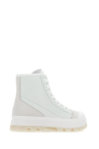 Shop Jimmy Choo Nord High Top Sneakers In White