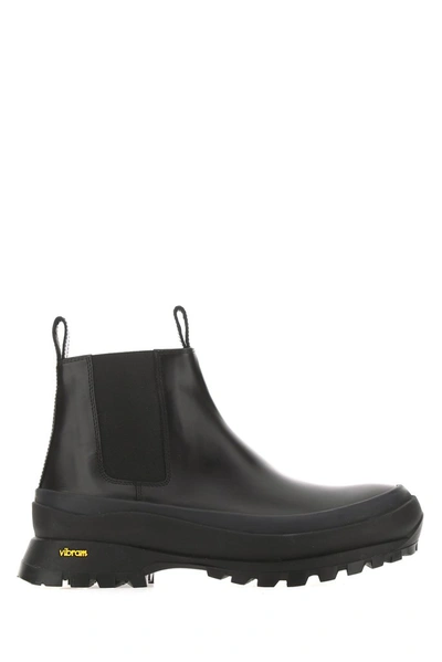 Shop Jil Sander Chunky Chelsea Boots In Black