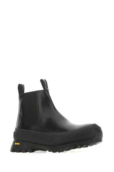 Shop Jil Sander Chunky Chelsea Boots In Black