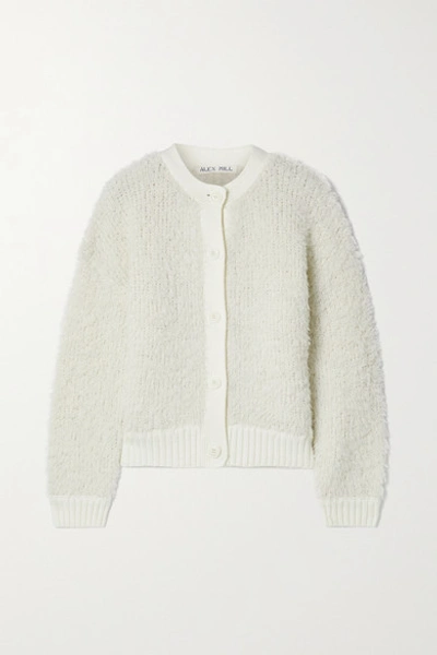 Shop Alex Mill Merino Wool-blend Cardigan In Ivory