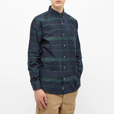 Shop Adsum Plaid Premium Shirt In Green