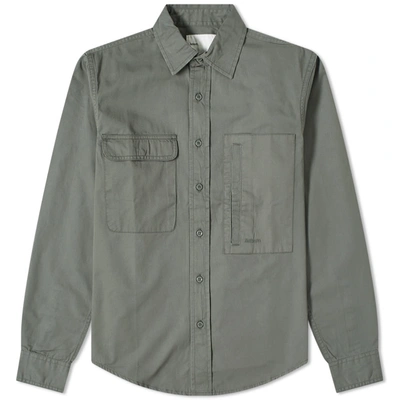 Shop Adsum Twill Workshirt In Green