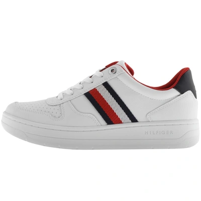 Shop Tommy Hilfiger Basket Low Trainers White