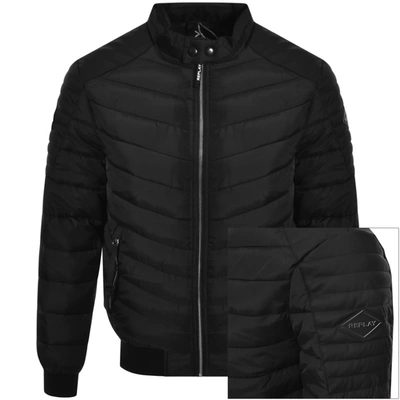 Shop Replay Padded Jacket Black
