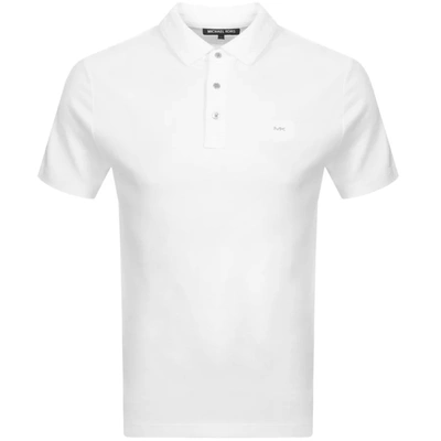 Shop Michael Kors Sleek Polo T Shirt White