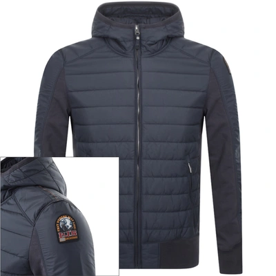 Shop Parajumpers Gordon Hybrid Hooded Jacket Grey