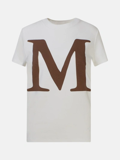 Shop Max Mara T-shirt Ufo Bianca In White