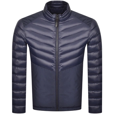 Shop Mackage Neal Down Jacket Navy