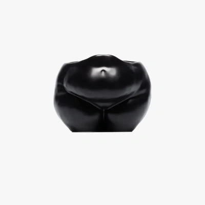 Shop Anissa Kermiche Black Popotelée Earthenware Pot