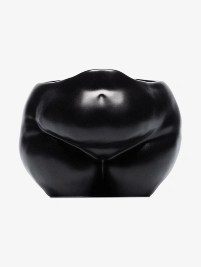 Shop Anissa Kermiche Black Popotelée Earthenware Pot