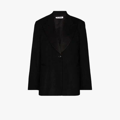 Shop Our Legacy Boxy Button-up Blazer In Black