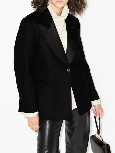 Shop Our Legacy Boxy Button-up Blazer In Black