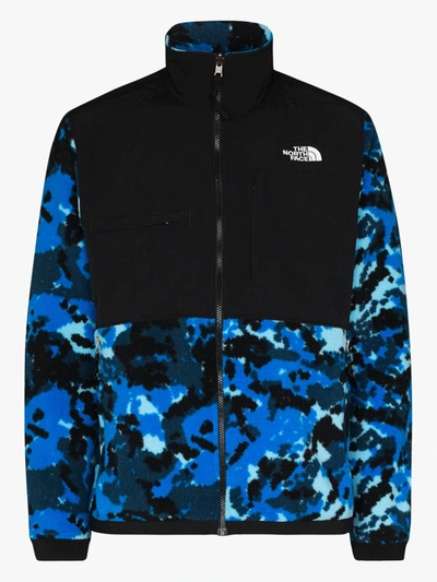 Shop The North Face Blue Denali 2 Camouflage Fleece Jacket