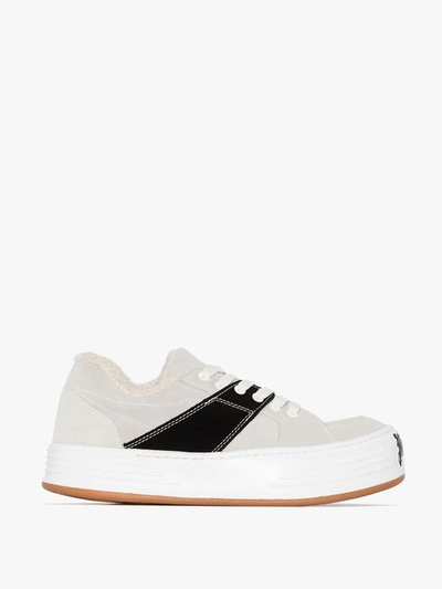 Shop Palm Angels Snow Low Top Suede Sneakers In White