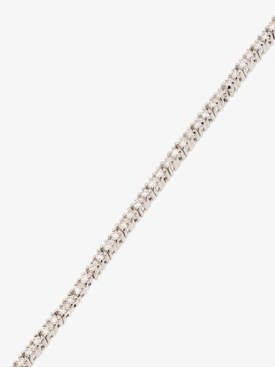 Shop Mateo 14k White Gold Diamond Tennis Bracelet In Silver